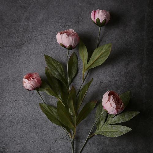 VIERENA 12 Pcs Faux Silk Peony Artificial Flowers for Vase -27, Bulk Fake Peonies Branches with Stems for DIY Bouquet Centerpieces Wedding Fillers Arrangements Shower Decorations (Blush Pink)