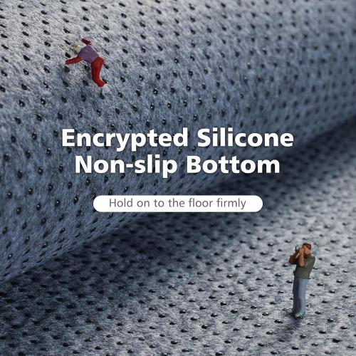 Ophanie 4x6 Charcoal Rugs for Bedroom, Fluffy Shaggy Soft Area Rug, Non-Slip Indoor Floor Carpet for Living Room, Kids Boys Teen Dorm Home Decor Aesthetic, Nursery