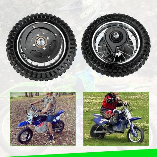 12-1/2 x 2.75 12.5x2.75 Rear Wheel Assembly Replacement for Razor MX350 MX400 Dirt Rocket with Knobby Street Tire Inner Tube Rim 25H 132 Link Chain Tensioner Freewheel Sprocket Dirt Bike Parts