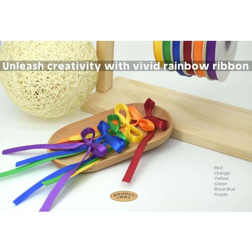 Turquoise Blue Ribbon 3/8 Inch x 50 Yards Satin Ribbon Continuous, Single Face, for Crafts, Gift Wrapping, Floral Bouquet, Weddings, and Decorations, with Spool