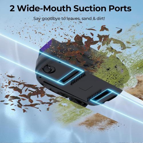Robotic Pool Cleaner with Dual-Drive Motors,180Min Runtime, Powerful Pool Vacuum for Above-Ground & Flat Poolsu p to 1076.39 sq.ft,Auto-Parking Design,Double Suction Port
