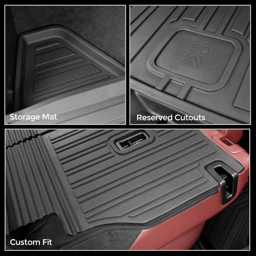 Floor Mats for Mazda CX-5 2017-2025, All Weather Floor Mats Trunk Cargo Liner with Backrest Protectors and Door Sill Guards Accessories, Full Coverage Set