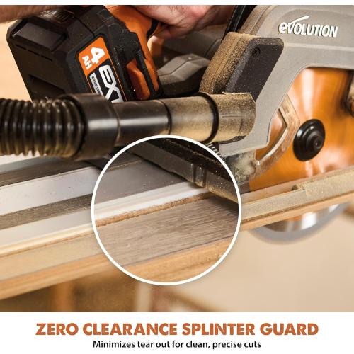 Evolution ST2800-G2 110 Circular Saw Guide Rail/Track | Universal Fit: Makita, Bosch, Festool, Triton, Metabo | 110/9.2ft (2.8m) | Includes Self-Aligning Bars, 2x Track Clamps, Hex Key & Carry Bag