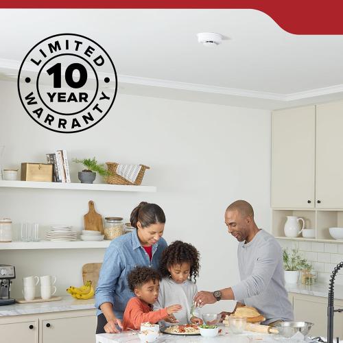 Kidde Smoke Detector, Hardwired & 10-Year Battery Backup, 20SA10-V, 1 Pack