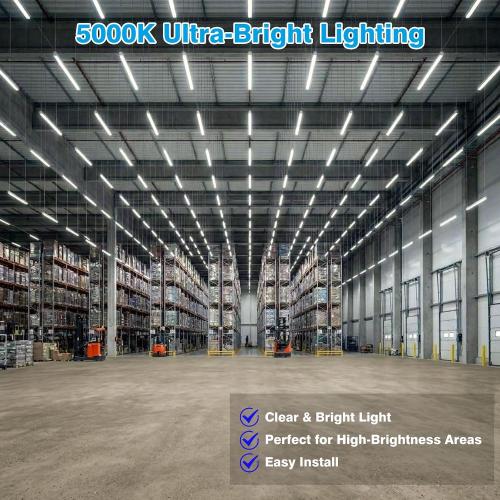 4 Foot 5000K T8 LED Bulbs T12 Fluorescent Tube Replacement | 36W 3600LM, G13 Big-Pin, F32T8 F40T12 LED Replacement, Dual-End Powered Type B Ballast Bypass Shop Lighting