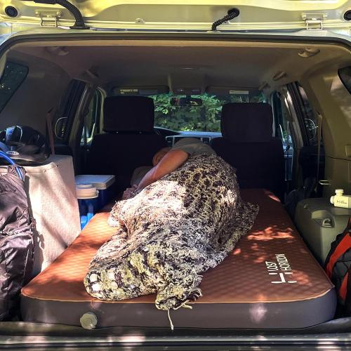 LOSTHORIZON Air & Foam Camping Mattress, Self-Inflating Sleeping Pad, 4.5 Thick, with Pump Sack, Twin