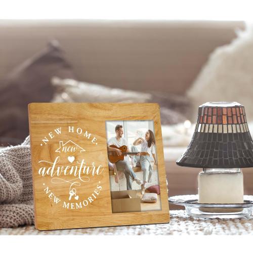 Wooden 4x6 Picture Frame, Rustic Style, Wall Mount & Table Top, New Home Essentials. (030)