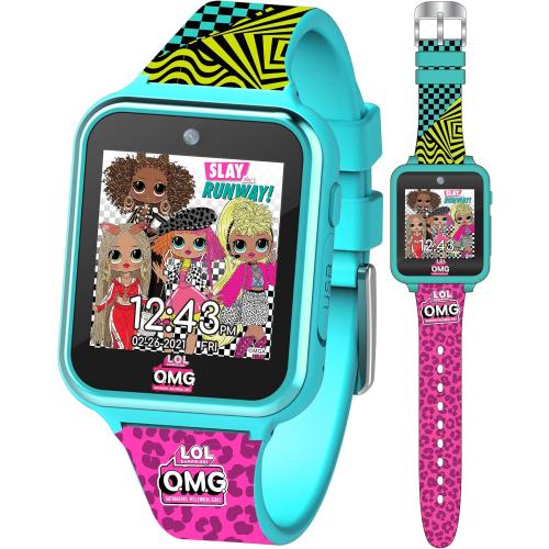 L.O.L. Surprise OMG Kids Smart Watch with Touchscreen Selfie Camera Voice Recorder Calculator and Step Counter – Includes 10 Stylish Watch Faces and Built-In Games – Fits Wrist Sizes 5.5 to 8