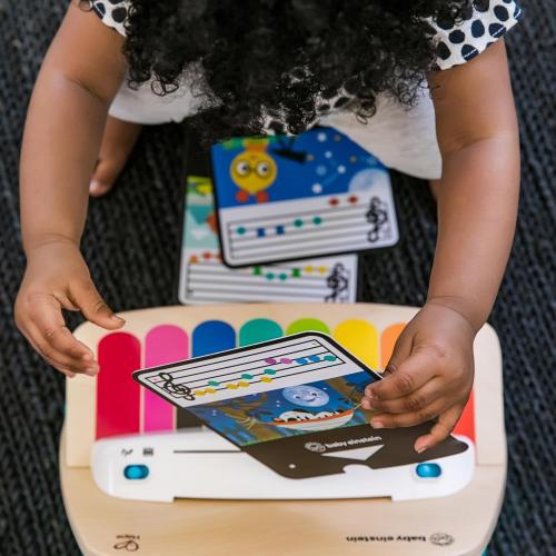 Baby Einstein and Hape Magic Touch Wooden Toy Piano, Montessori Musical Learning Toy for Babies and Toddlers 6mo