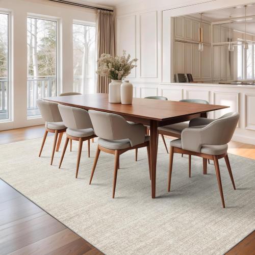 Valenrug Washable Rugs 5x7 - Stain Resistant 5x7 Area Rugs for Living Room, Non Slip Backing Printed Rugs for Bedroom, Folable Machine Washable Area Rug (5'x7', Beige)