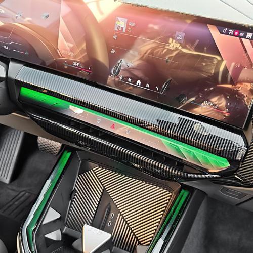 Dash Air Vent Cover for 2025-2026 BMW X3 G45 M50, Carbon Fiber | Fits 2025 2026 X3 G45 M50, Dashboard Panel Cover, Center Console AC Vent Trim, BMW Interior Accessories, Anti-Scratch