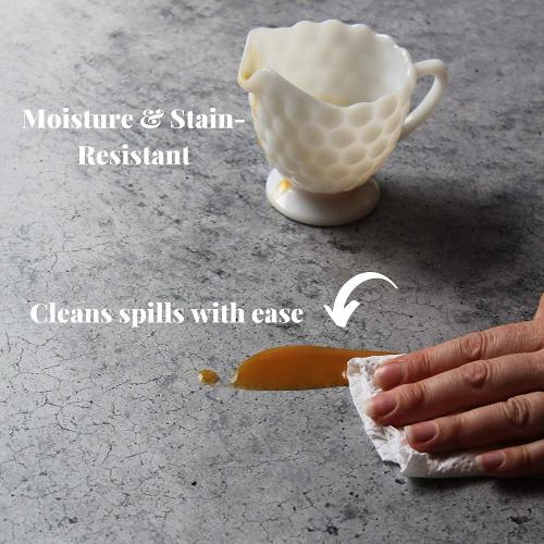 Bessie Bakes Super-Thin & Pliable Gray Concrete Replicated Photography Backdrop 2 Feet Wide x 3 Feet Long