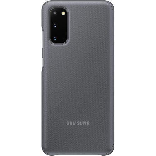Samsung Electronics Galaxy S20 Case, S-View Flip Cover - Gray (US Version with Warranty) (EF-ZG980CJEGUS)