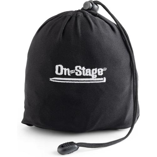 On-Stage MDA7032 32–48 Channel Mixer Cover (Dustcover, Device Protection, Digital, Analog, Multitrack Recorder, Stretch-to-Fit Spandex, Cinch Cord, Moisture/UV Resistant, Built-In Storage, Black)