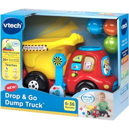 VTech Drop and Go Dump Truck, Yellow