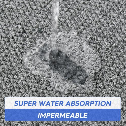 Artoid Mode Grey Machine Washable Non Slip Doormat,Soft Absorbent and Stain Resistant Kitchen Rugs for Sink Hallway Bathroom and Laundry 17x29 Inch