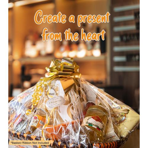 Yuiicaov 6PCS Extra Large Cellophane Bags, 30x40 Inches Clear Cellophane Wrap for Gift Baskets, Jumbo Huge Packaging Clear Gift Bags 2.8 Mil Thick