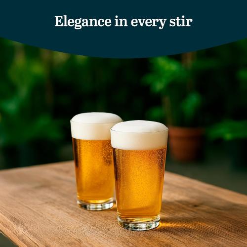 Libbey 1639HT Restaurant Basics DuraTuff 16 oz Pint Glasses Set of 12, All Purpose Heavy Duty Glasses, Glass Drinkware for Beer, Water, Soda and More