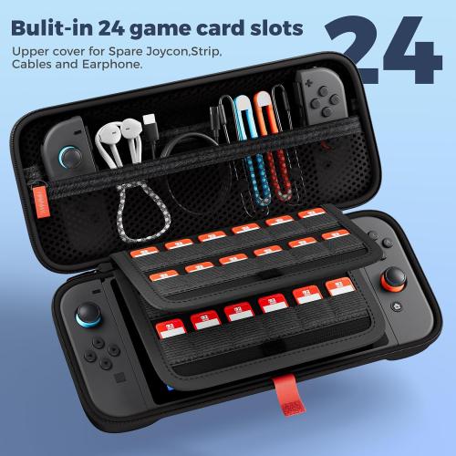ProCase Carrying Case for Nintendo Switch 2 2025, Slim Travel Case -Black