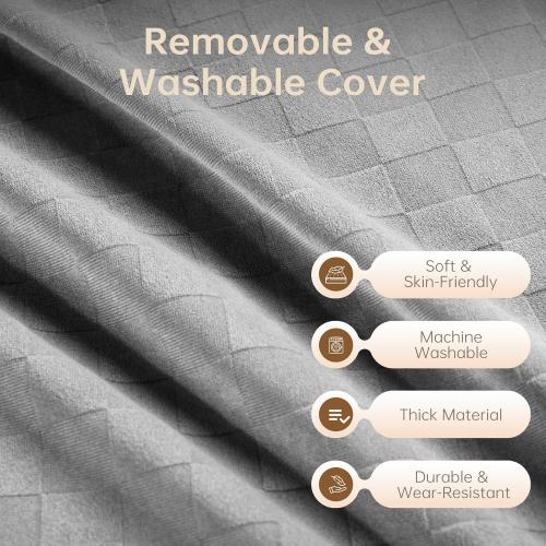 Vekkia Reading Pillow for Adults – Ergonomic 45° Wedge Back Support Chair for Sitting in Bed, XL Side Pockets, Perfect for Working, Gaming, Watching TV, Relaxing, or Recovery, Great Gift Idea, 19”