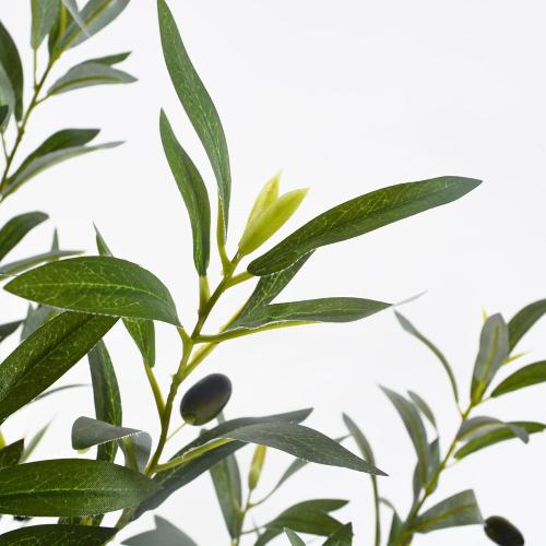 Warmplants 6ft (71”) Artificial Olive Tree, Tall Fake Olive Plant with Basket, Faux Olive Silk Tree for Mordern Indoor Home Livingroom Office Floor Corner Décor