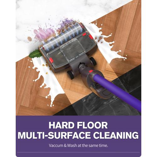 Electric Wet Dry Mopping Head for V15 V8 V7 V10 V11 Vacuum Cleaner, Automatic Cleaning Roller Brush for Various Hard Floors, Great for Sticky Messes and Pet Hair, 2024 New