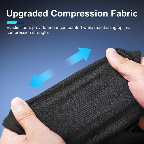 Odoland 3 Pack Men Large Compression Shirt, Tummy Control Slimming Undershirt Tank Top Men Body Shaper