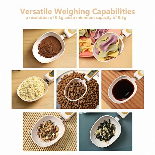 Digital Measuring Spoon Electronic Scale Spoon Weighing for Food Coffee Powder Tea Ingredients Spice Kitchen Gram Measuring Spoons High Precision 0.1g