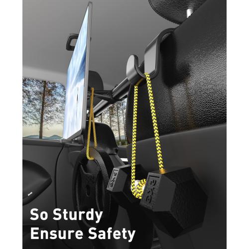 Tryone Car Tablet Holder Mount for iPad: Headrest Tablet Stand for Car Back Seat Compatible with iPad Pro Air Mini | Galaxy Tab | Kindle Fire HD | Switch OLED or Other 4.7-16.1 Devices