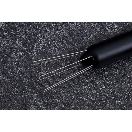 Retractable Espresso WDT Tool - Magnetic Coffee Distribution Tool with 6x 0.5mm Needles Safety Retraction & Fidget Spinner Design for Home Baristas