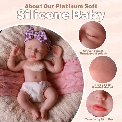 BABESIDE Silicone Baby Doll - 16 Inch (Weight 5 lb) Reborn Baby Dolls