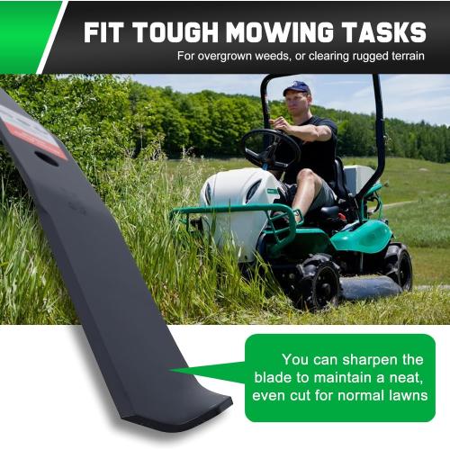 Grasscool Timecutter 42 inch Blades for 42 Deck Toro SS4235 Z4235 Z4200 SS4260 SS4200 Timecutter Zero Turn Mower Replace 110-6568-03 (2 Pack)