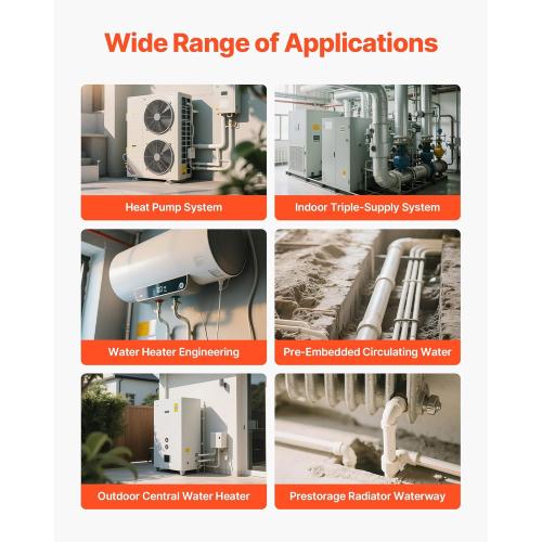 VEVOR Cordless Tube Expander, 20V Max Electric Tubing Expansion Tool for 1/2, 3/4, 1 PEX-A Pipes, 22000RPM Pipe Expander with 3 Expanding Head, 2pcs 2AH Battery, Fast Charger & Carrying Case