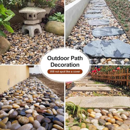 5 lbs River Stones and Pebbles can be Used for Gardening; Aquarium Rocks and Gravel are Suitable for Fish Tank Decoration