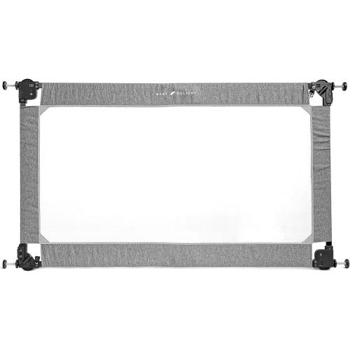 Baby Delight Go with Me Portable Mesh Baby Gate | Span 30-48 Expandable Folding Gate | Pressure Mounted | Charcoal Tweed