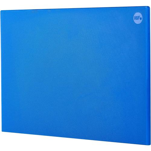 CURTA Cutting Boards for Kitchen, 18 x 12 x 0.5 Blue Color Coded Plastic Chopping Board with Anti Slip Surface Dishwasher Safe …