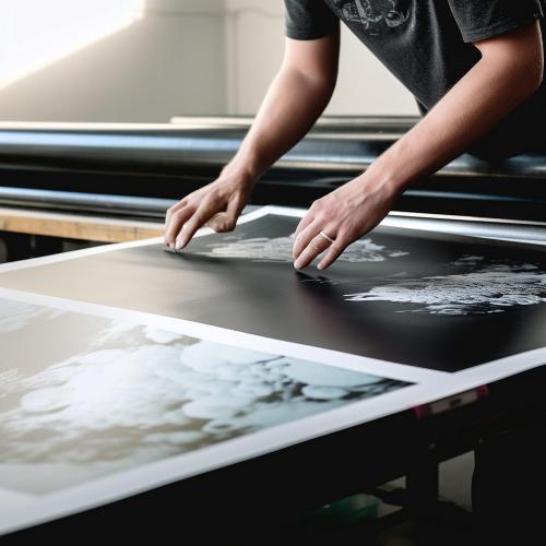 Size 44x100 Premium Polyester Canvas Roll, Quick Dry, Wide Format Inkjet Printer Compatible, Perfect for Fine Art, Photography, Giclée Printing, Archival Quality Prints. (44 x100' Glossy ECO-Solvent Polyester)