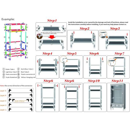 Portable Clothes Closet Rolling Door Wardrobe with Hanging Rack Non-Woven Fabric Storage Organizer with Three Drawer Boxes No-Tool Assembly - 35.4 x 17.7 x 67.0 ‘’ (Gray)