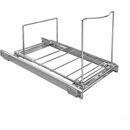 LYNK PROFESSIONAL® Pull-Out Trash Can Drawer – Sliding Organizer for Kitchen Cabinet or Under-Sink Use – Heavy Duty Storage Rack (Bin Not Included)