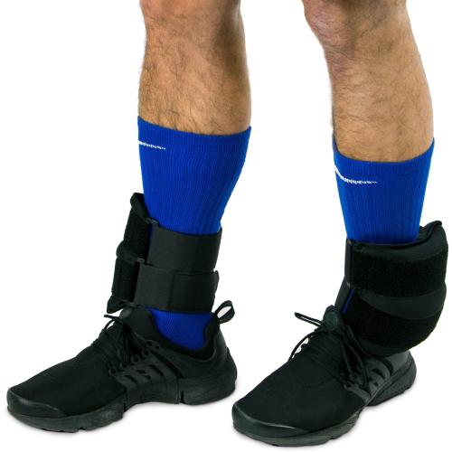 Crown Sporting Goods Ankle Weights, 1 Pair – Strength, Cardio, Fitness & Rehabilitation Equipment with Adjustable Strap & Storage Pouch (5 lbs.)