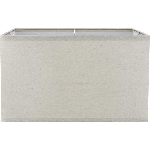 Aspen Creative 38751, Contemporary Design Collapsible Rectangular Spider Shade, (17 11) Top x (17 11) Bottom x 10 Height, Oatmeal Linen