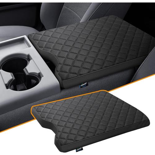 Center Console Cover Compatible with Ford F150 2015-2025,2017-2025 F250 F350 F450 with 40/20/40 Jump Seat Armrest Accessories, Leather Armrest Cover Protector (Jump Seat Console Only)