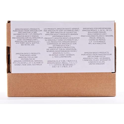 Amazon Basics 3-Button USB Wired Mouse with Scrolling and Tracking - Standard, Black