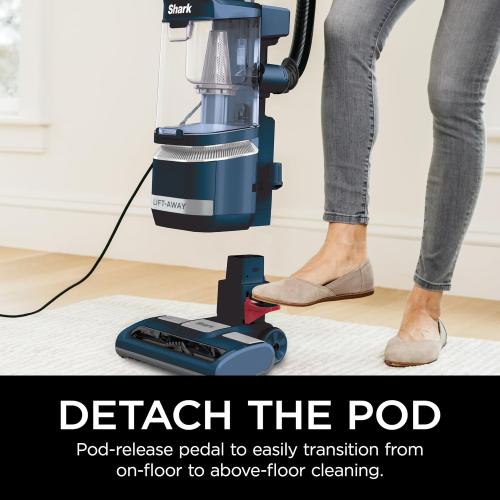 Shark Navigator Lift-Away ADV Upright Vacuum with HEPA Filter, Powerful Pet Hair Pickup, Advanced Swivel Steering, Lightweight Versatility, For Carpets & Hard Floors, Blue Jean, LA301