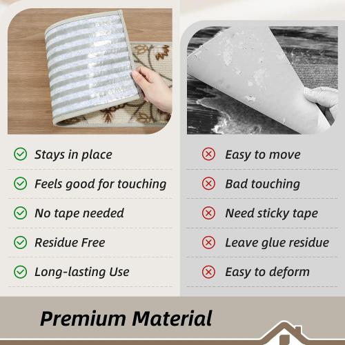 BEQHAUSE Stair Treads for Wooden Steps Non-Slip Machine Washable Carpet Stair Treads 8X30 Soft Indoor Stair Runner for Kids Elders and Pets, 100% Polyester, TPE Backing, 15pcs, Brown/Grey