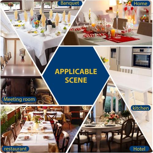 Dining Room Chair Covers - Stretch Kitchen/Dining Room Set of 4, Removable Washable Slipcovers for Home, Hotel, Banquet