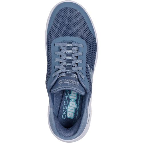 Size 7.5 womens color grey and light blue Skechers Women's Low-top Sneakers