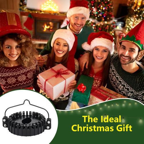 Christmas Tree Flag Pole Mega Topper Light Hook, 2-in-1 Flagpole Lights Hook Christmas Tree Light Kit for Hanging Strings & Xmas Patio Yard Party Decoration with Rope Hook