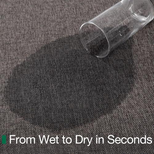 LUMI Ultra Thin Door Mat for Entryway, 48x72 Low Profile Non Slip Rubber Backing Indoor Doormat, Easy Clean Welcome Entrance Mat for Inside House, Patio, Brown