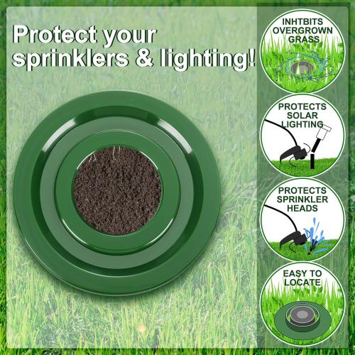 20 Pcs Sprinkler Spray Protector Donut 1.57 ID Plastic Sprinkler Head Protector Lawn Covers for Outside, Prevent Grass from Blocking